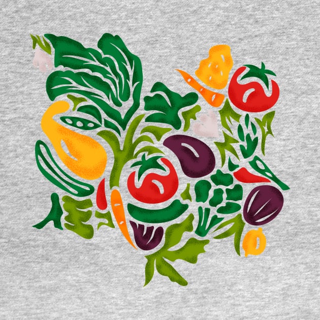 Veggie Delight- Fresh Garden Vegetables and Herbs by Winkeltriple